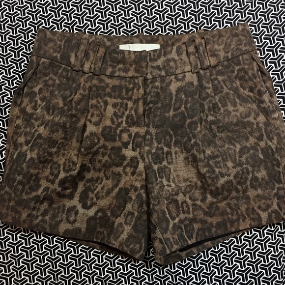 Alexander Wang Pants - ALEXANDER WANG leopard print shorts